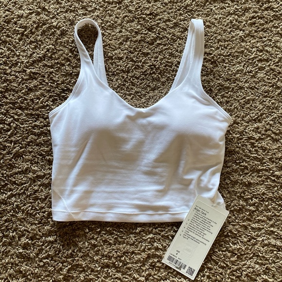 New w tags white Lululemon Align Tank sz 4 - Picture 2 of 7